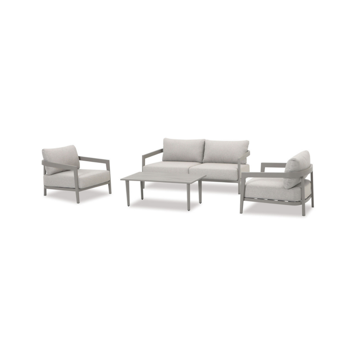 Breeze 4-Piece Set Outdoor Lounge Suite