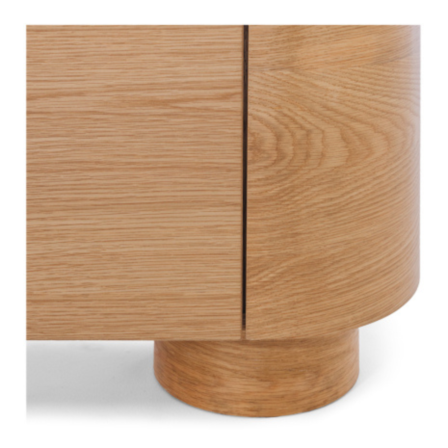 Akita Natural Oak Bar Cabinet (Travertine Top)