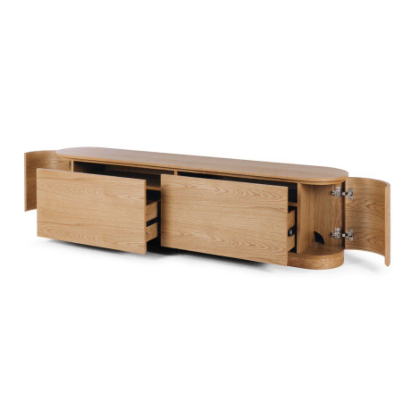 Akita Natural Oak Tv Stand (Oak Top)