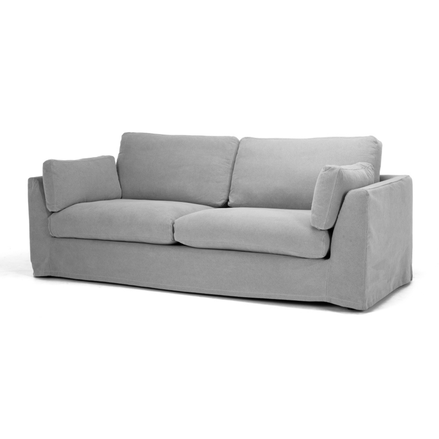 CARSON 3 Seat Slipcover Sofa - Cement