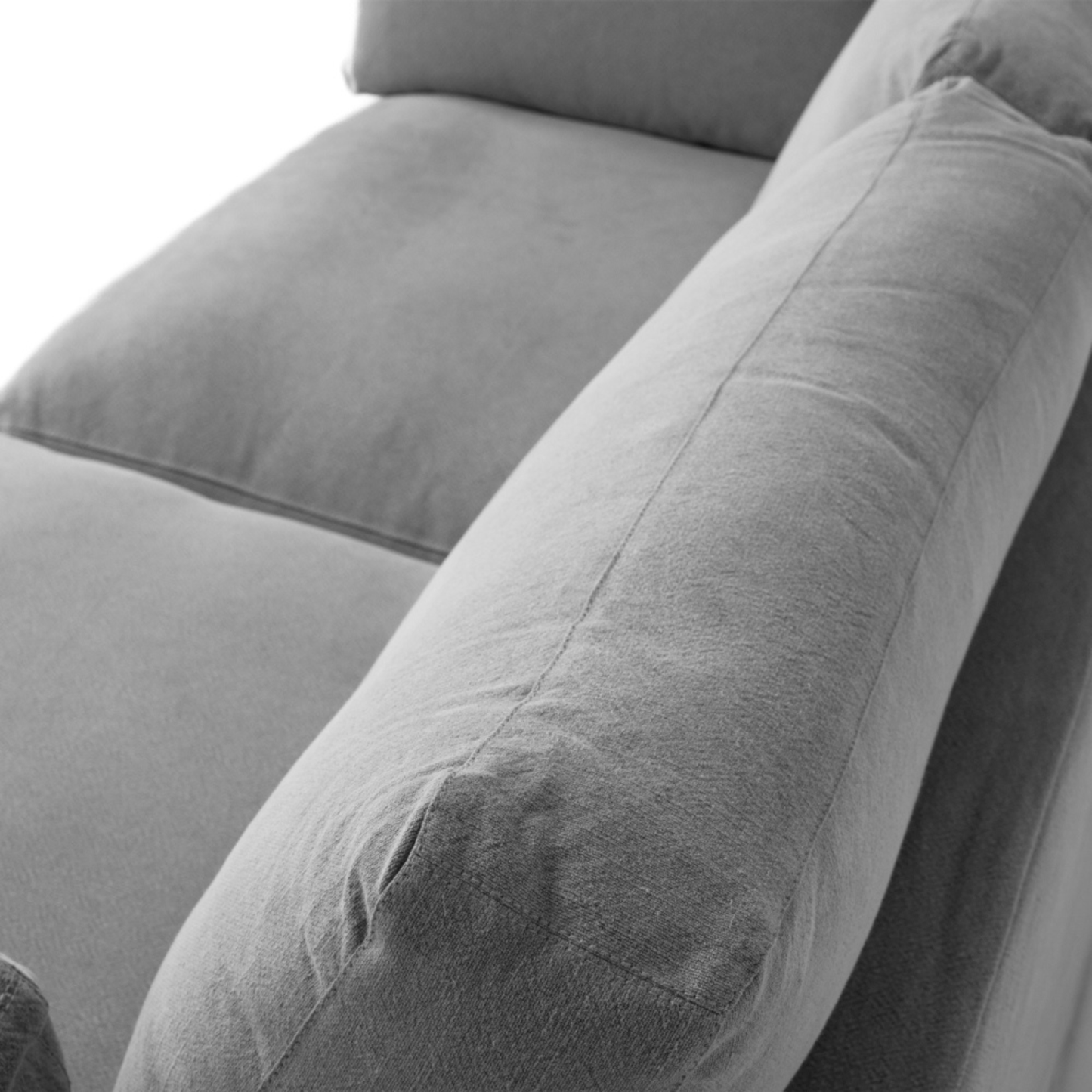 CARSON 3 Seat Slipcover Sofa - Cement