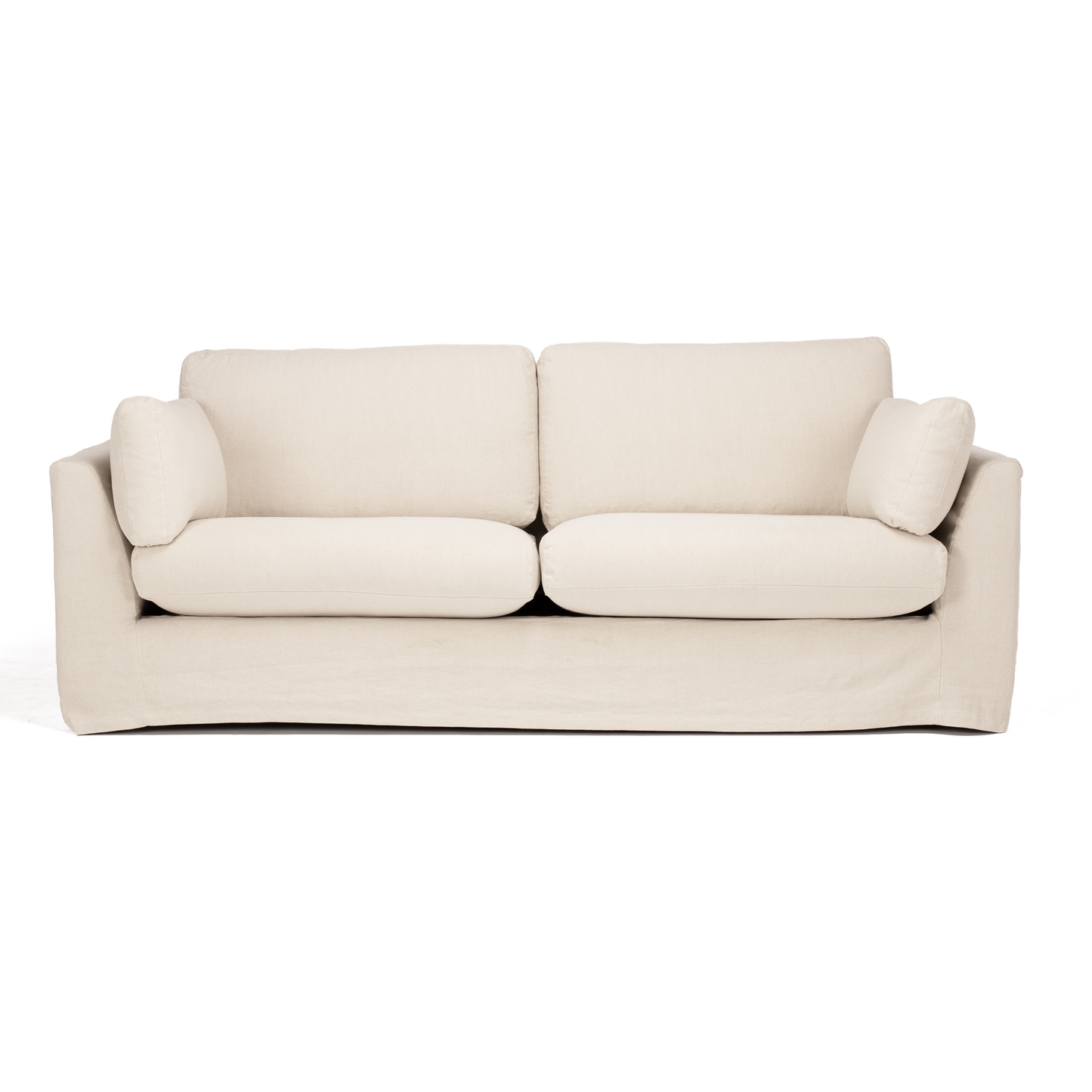 CARSON 3 Seat Slipcover Sofa - Oatmeal