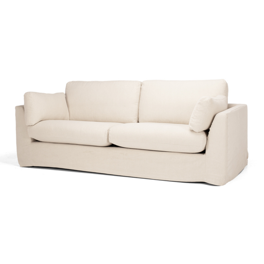 CARSON 3 Seat Slipcover Sofa - Oatmeal