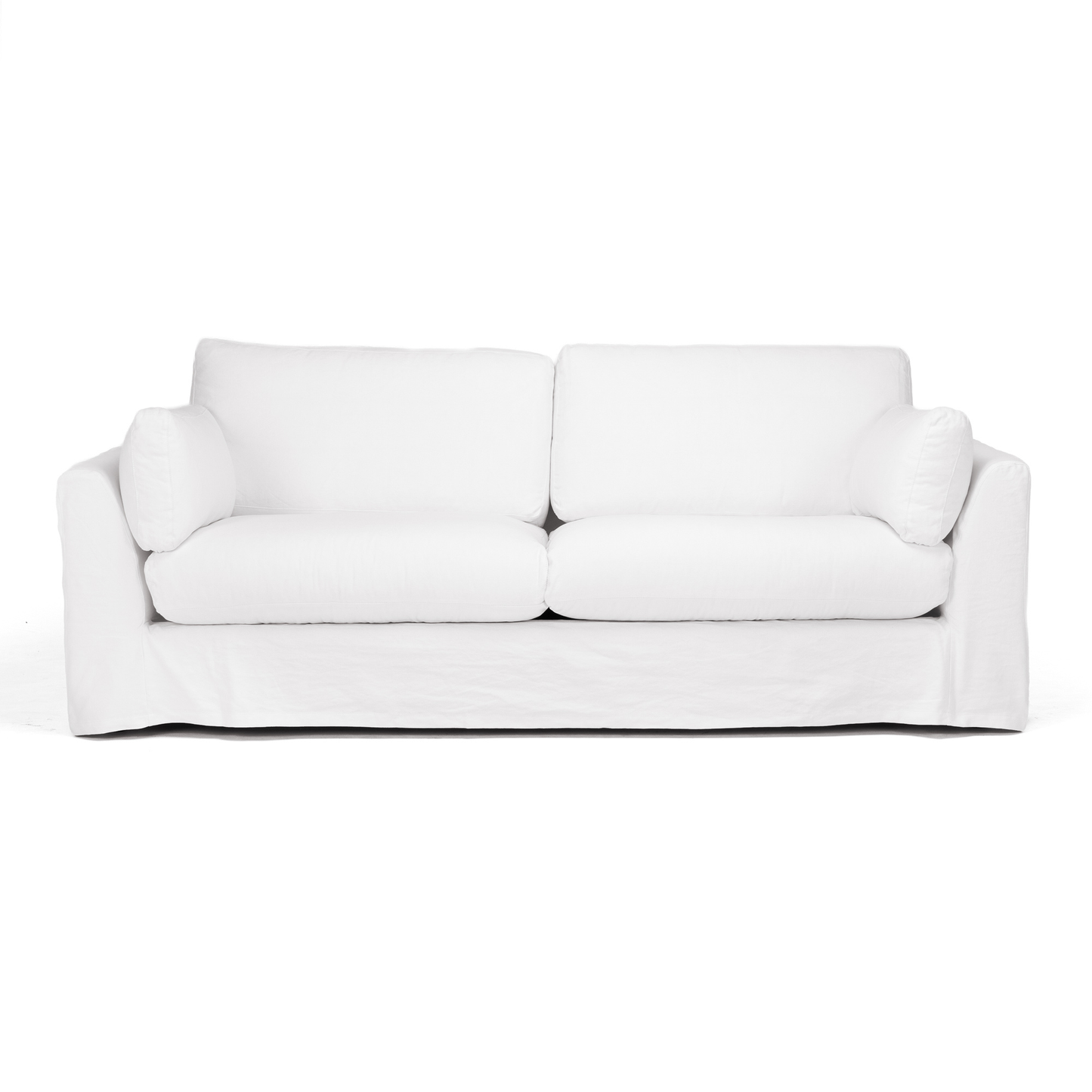 CARSON 3 Seat Slipcover Sofa - White