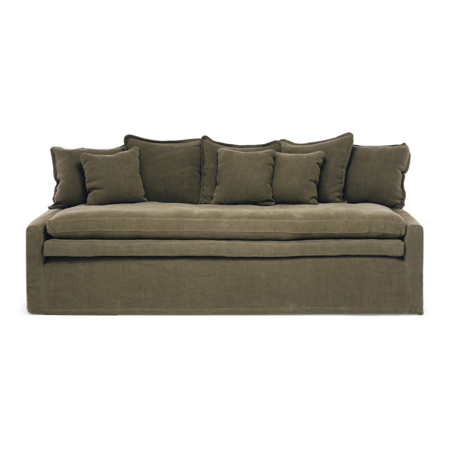 CLOUD 3 Seat Slipcover Sofa/Daybed - Khaki
