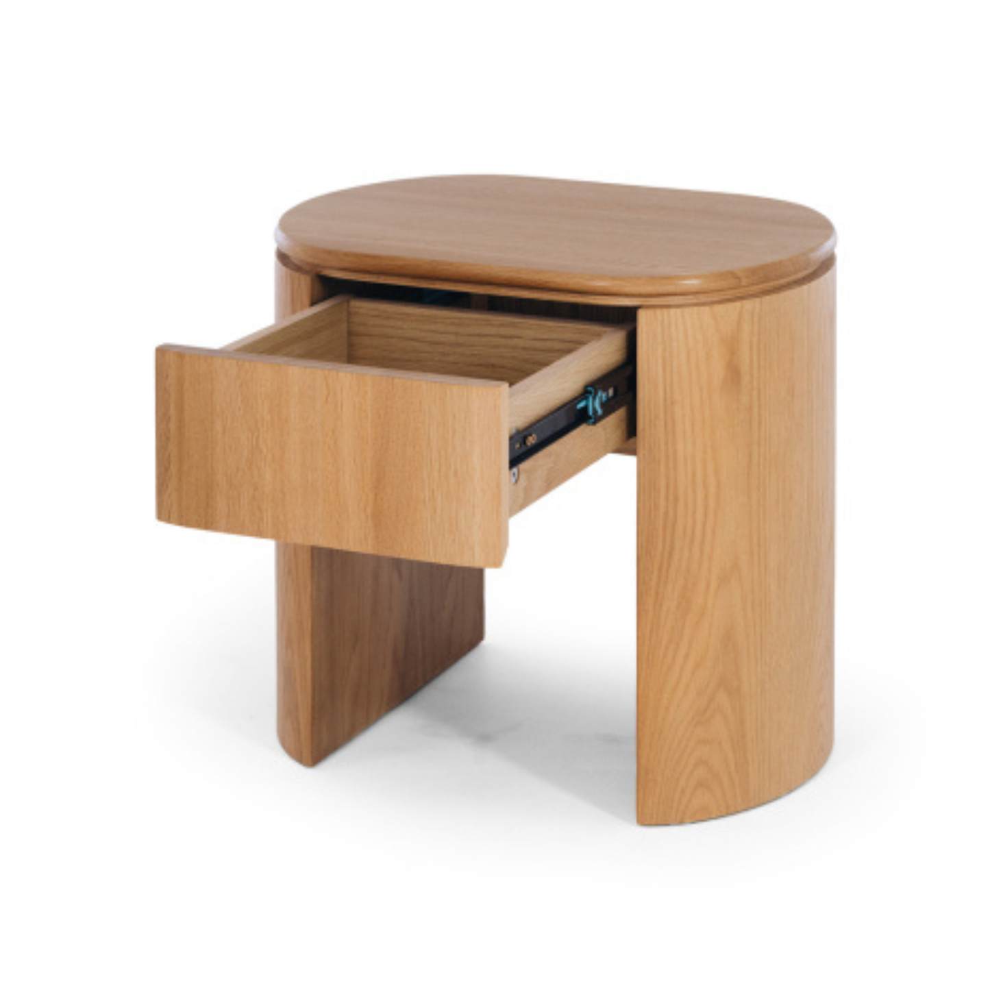 Clover Natural Oak Bedside 1 drw (Oak Top)