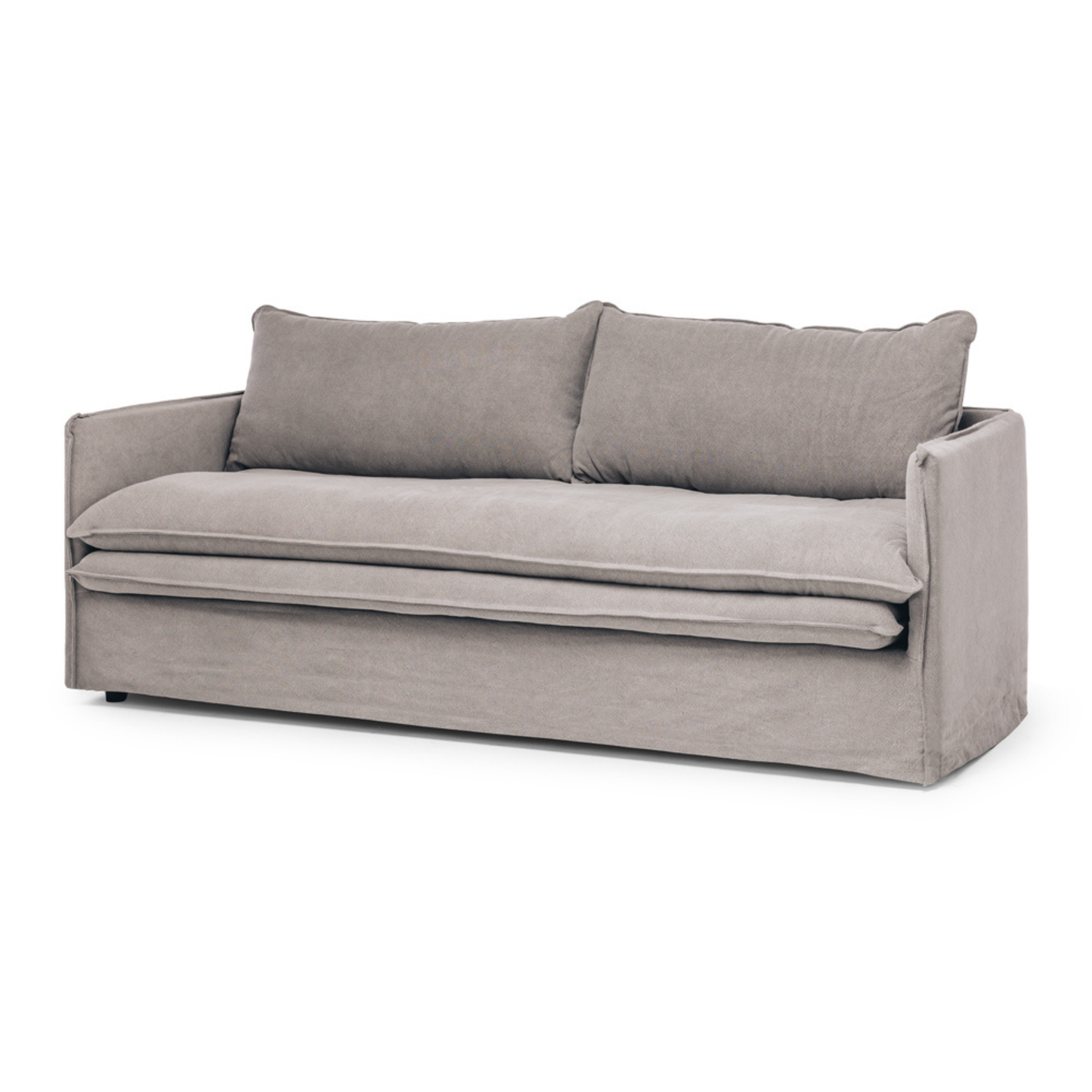 HAMILTON 3 Seat Slipcover Sofa - Cement