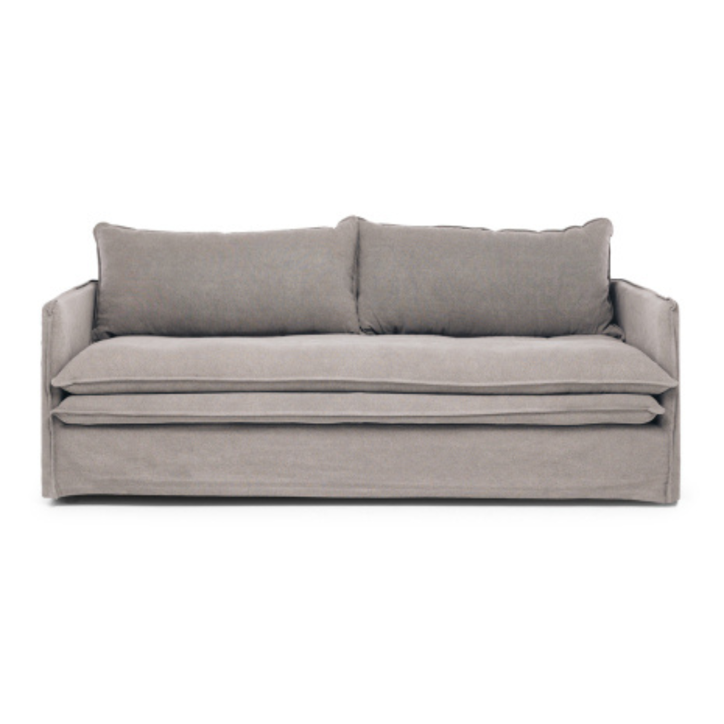 HAMILTON 3 Seat Slipcover Sofa - Cement