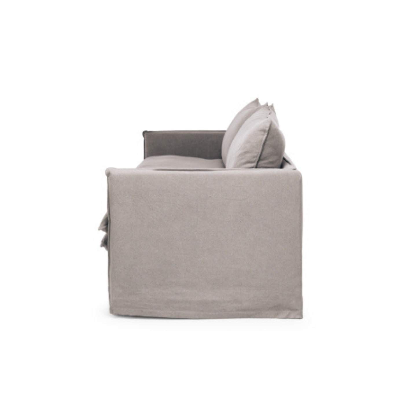 HAMILTON 3 Seat Slipcover Sofa - Cement