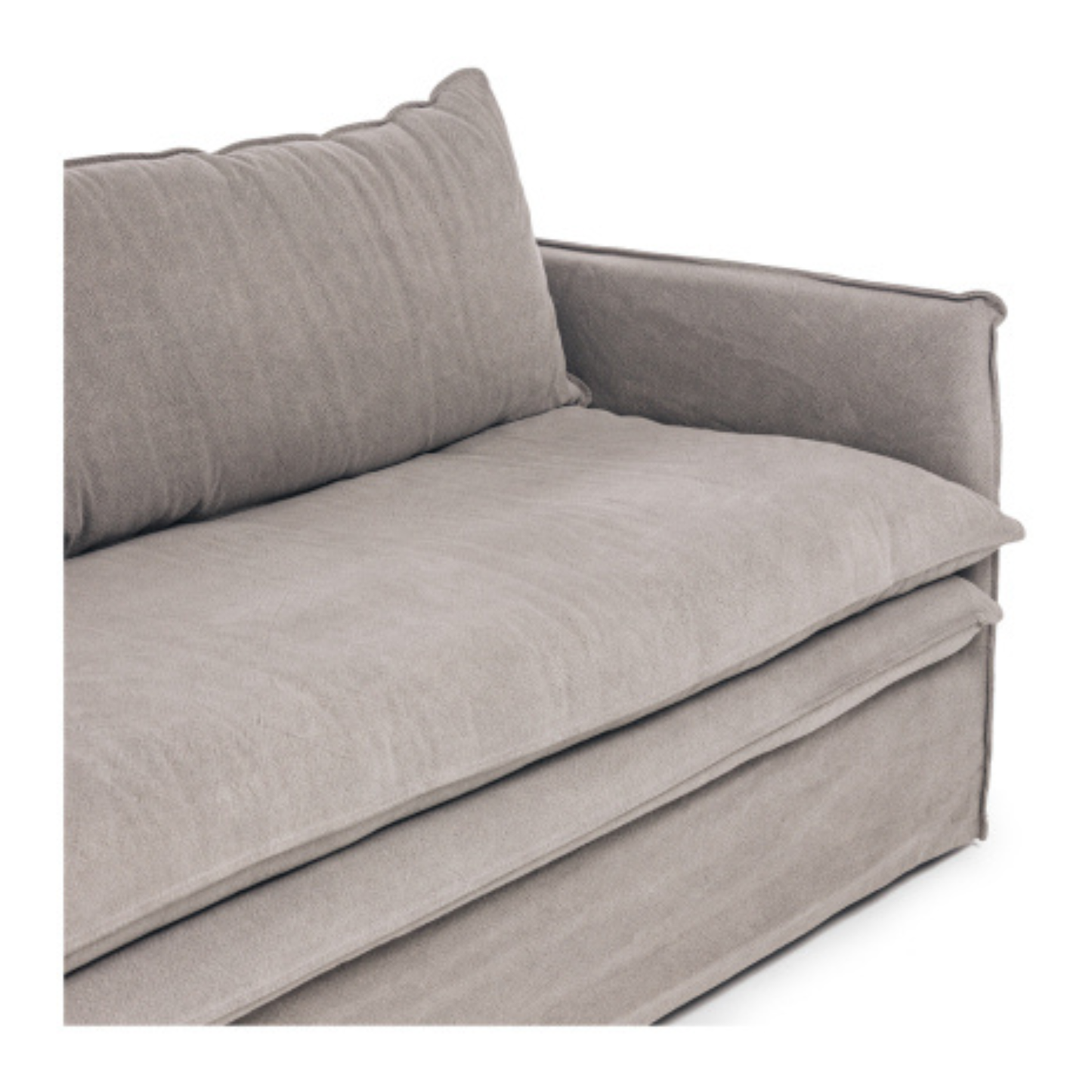 HAMILTON 3 Seat Slipcover Sofa - Cement