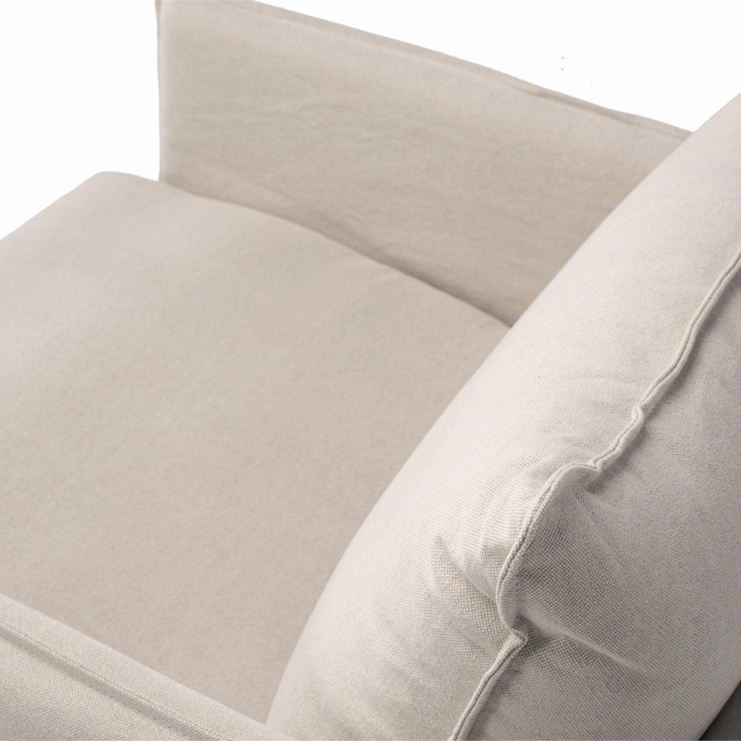 HAMILTON Armchair Slipcover Sofa - Oatmeal