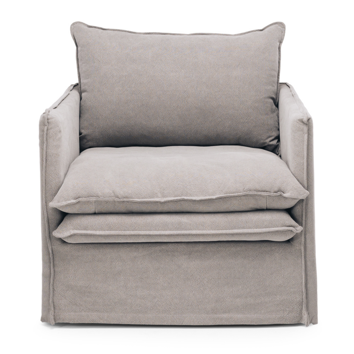 HAMILTON Armchair Slipcover Sofa - Cement