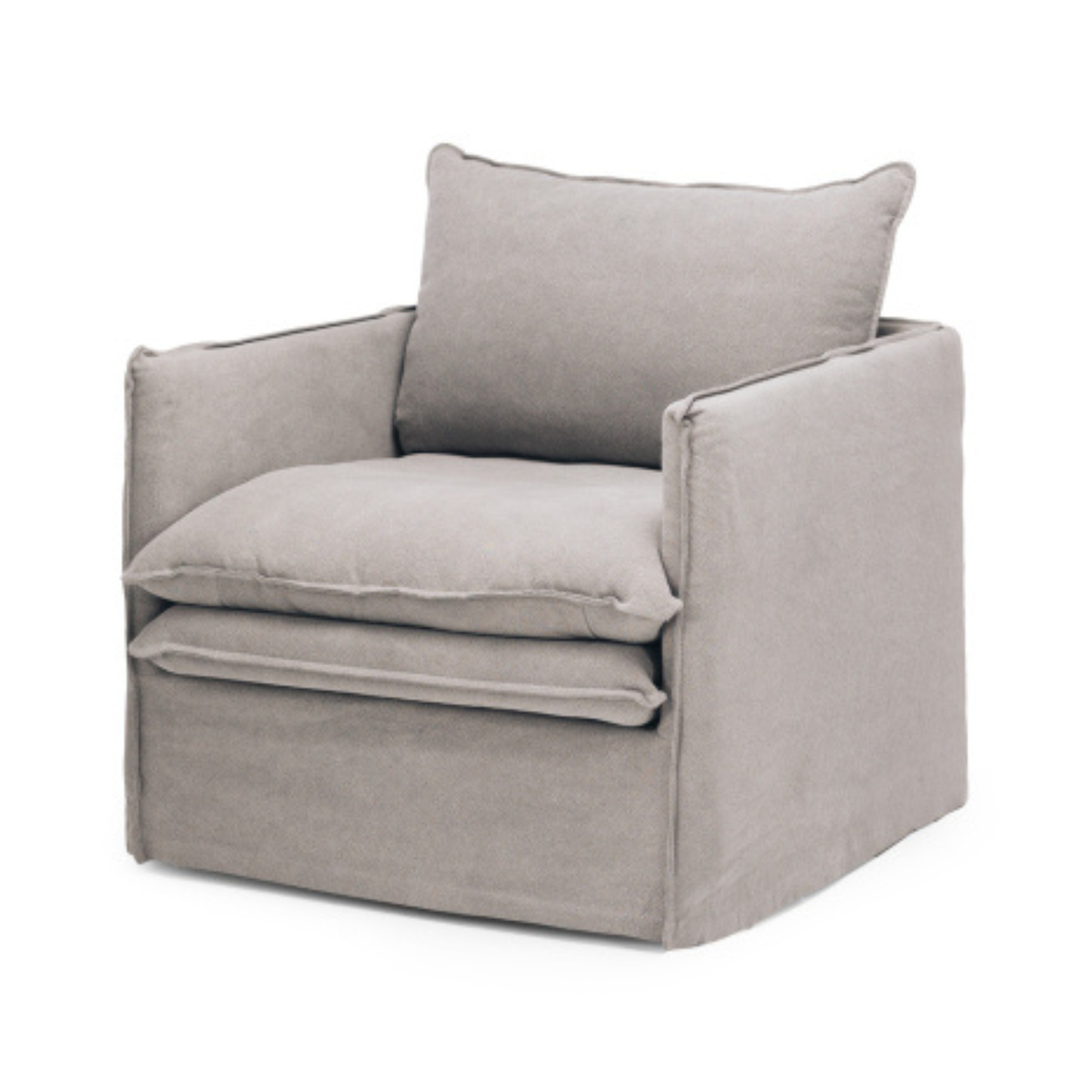 HAMILTON Armchair Slipcover Sofa - Cement