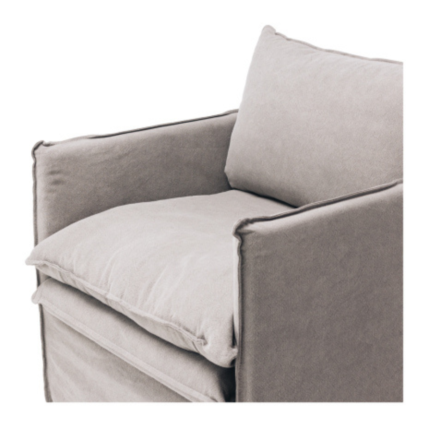 HAMILTON Armchair Slipcover Sofa - Cement