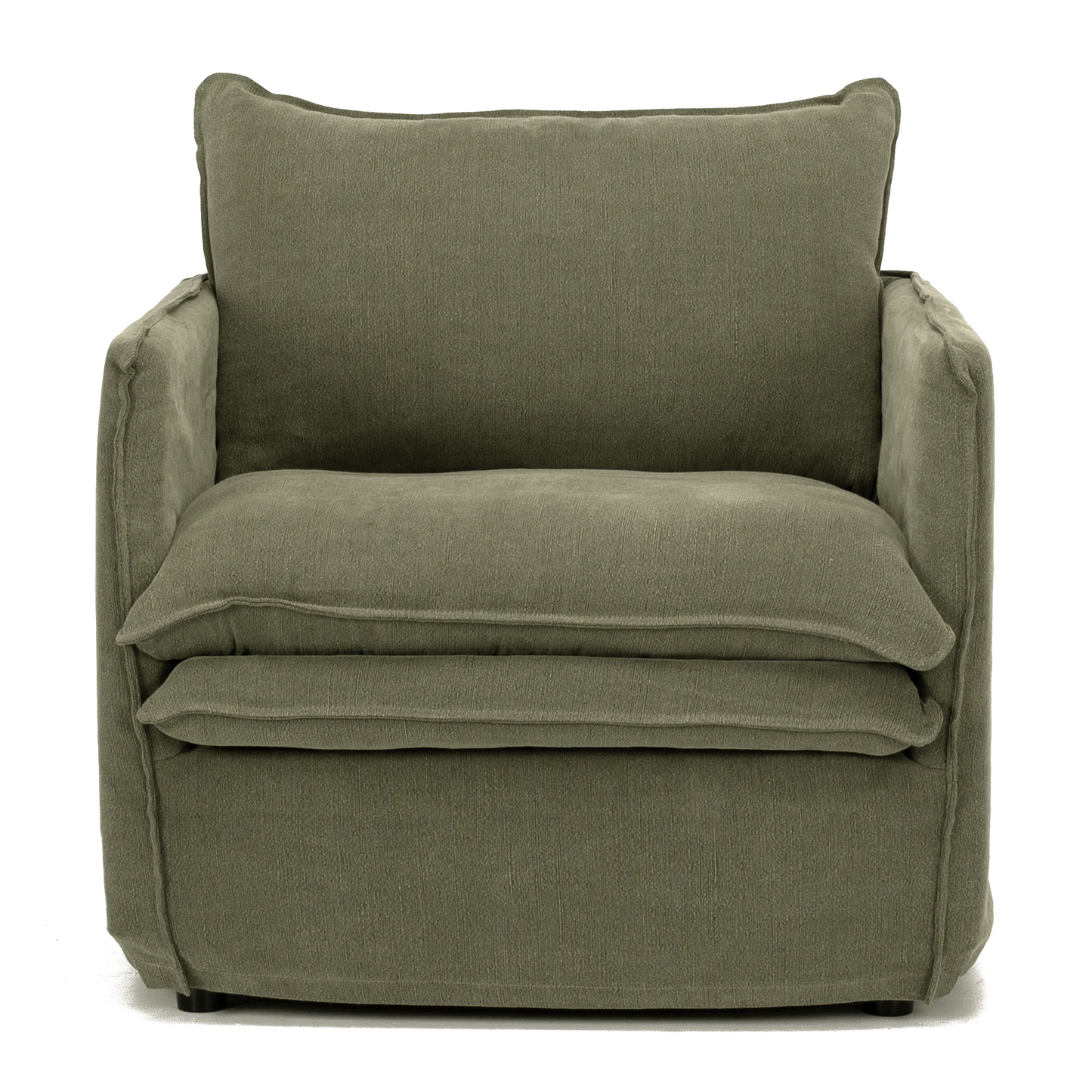 HAMILTON Armchair Slipcover Sofa - Khaki