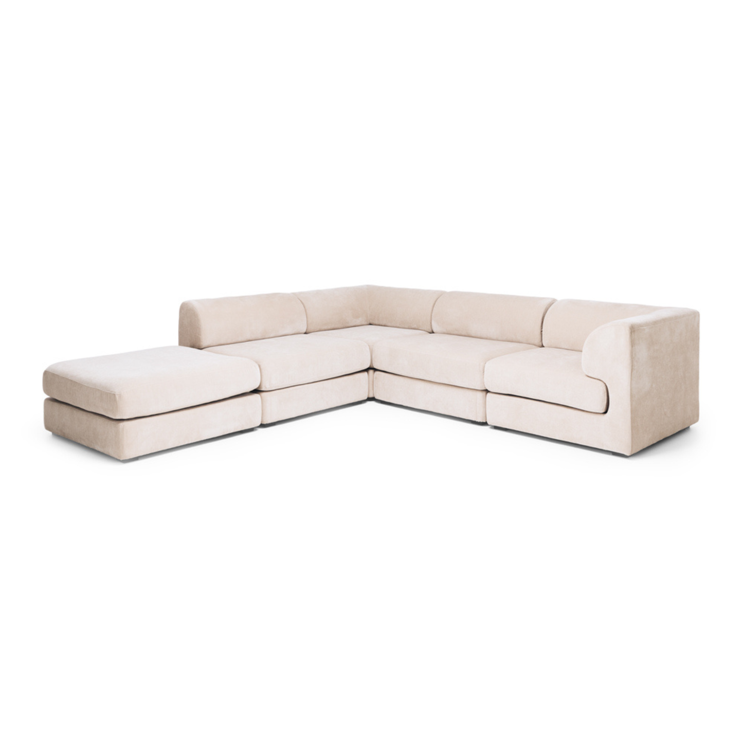 Harmony 4 Seater Modular Cnr Chaise Sand