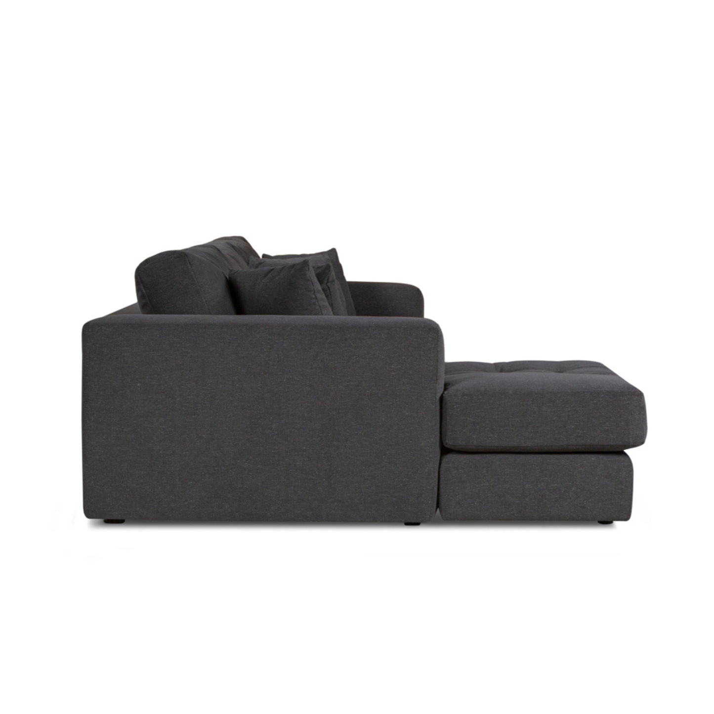 Hugo 3 Seater Chaise - Dark Shadow