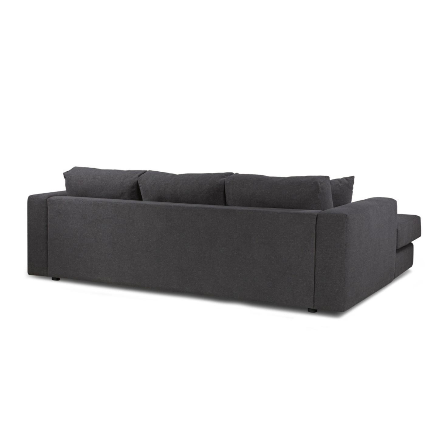 Hugo 3 Seater Chaise - Dark Shadow