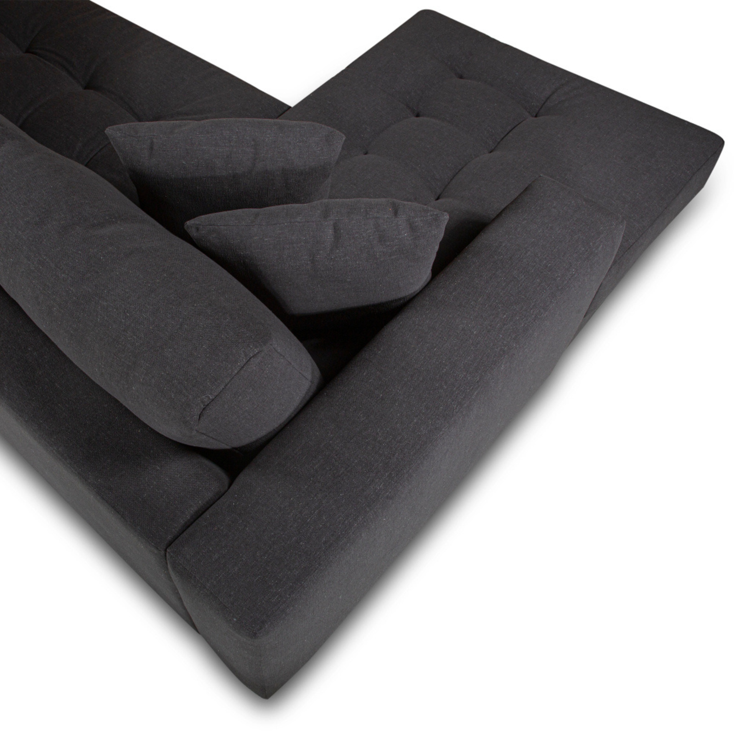 Hugo 3 Seater Chaise - Dark Shadow