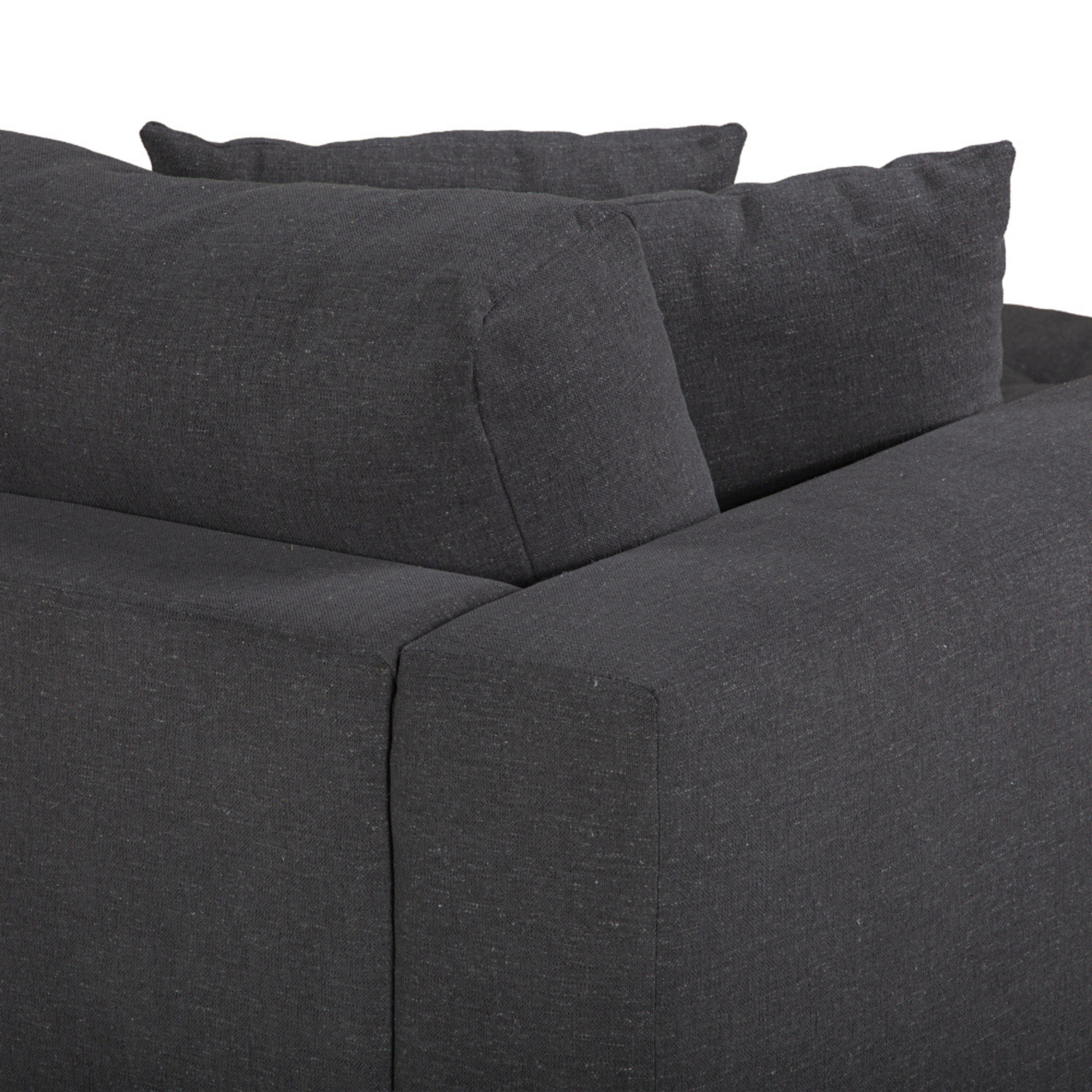 Hugo 3 Seater Chaise - Dark Shadow