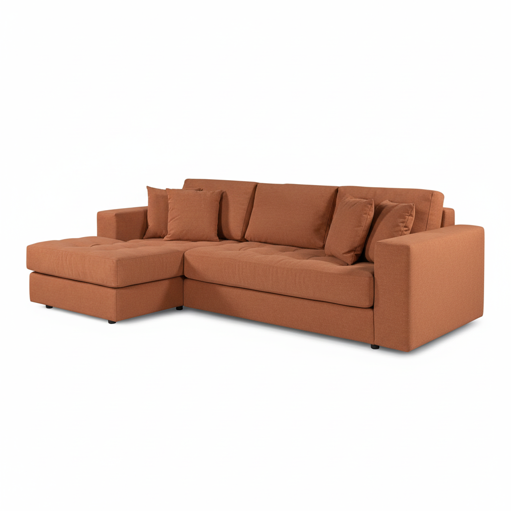 Hugo 3 Seater Chaise - Sunburn