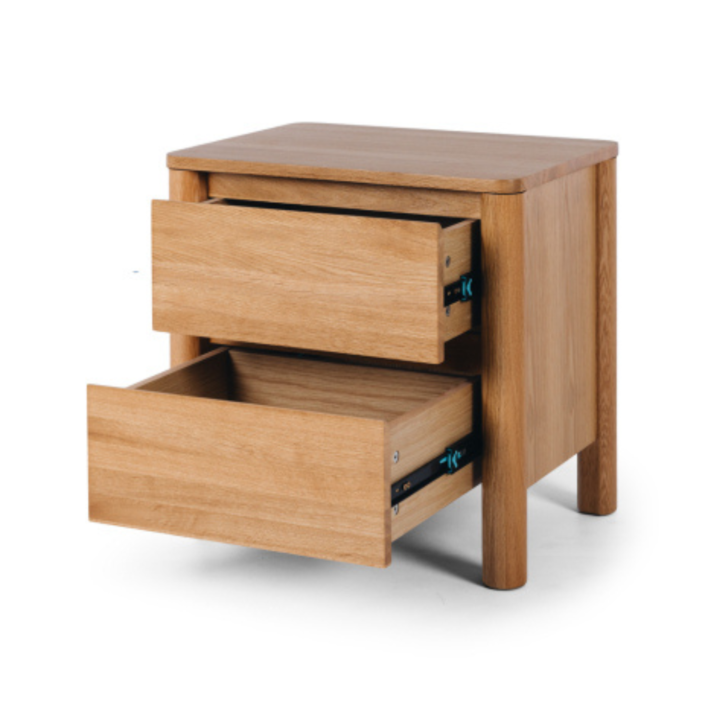 Meiko Natural Oak Bedside 2drw