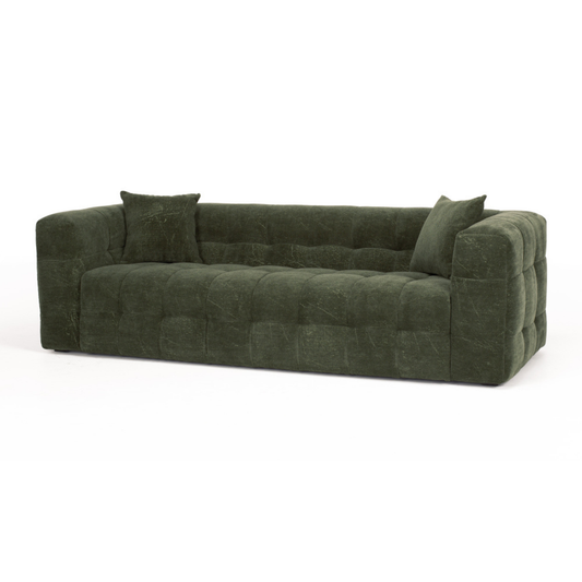 Michelin 3 Seater Sofa Dark Green