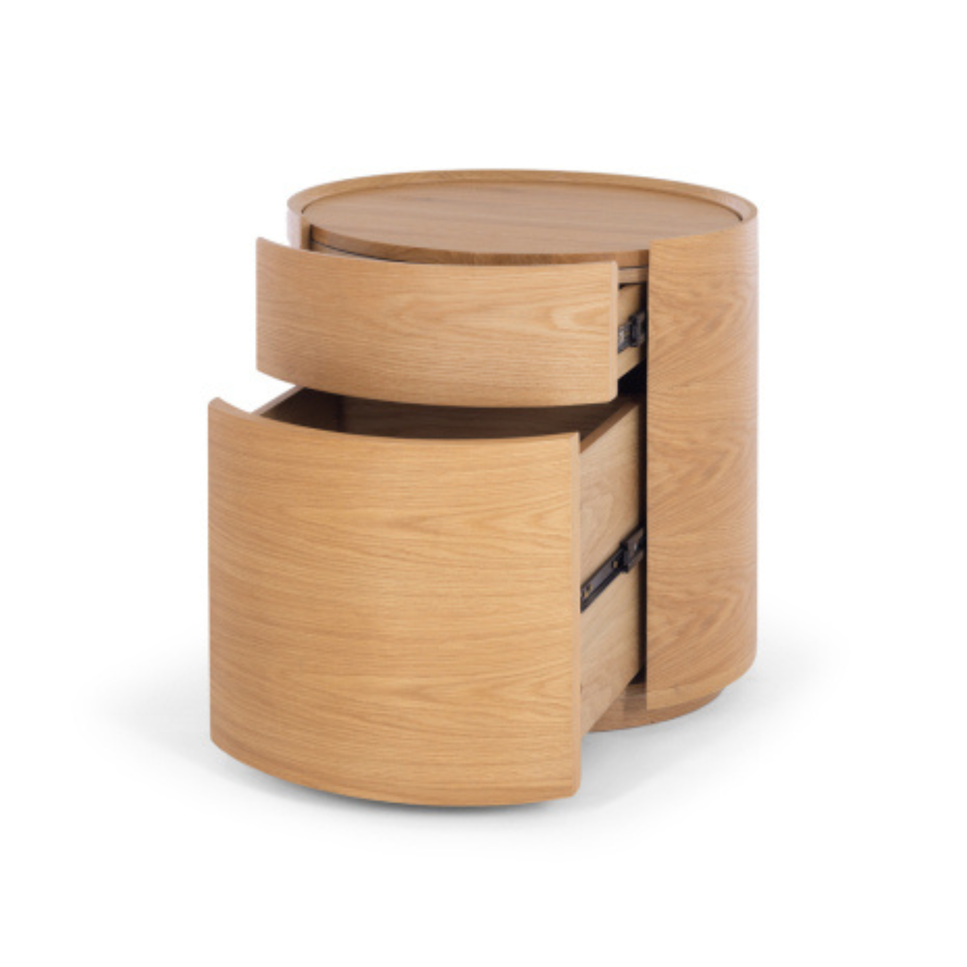 Muse Natural Oak Bedside 2drw (Oak Top)