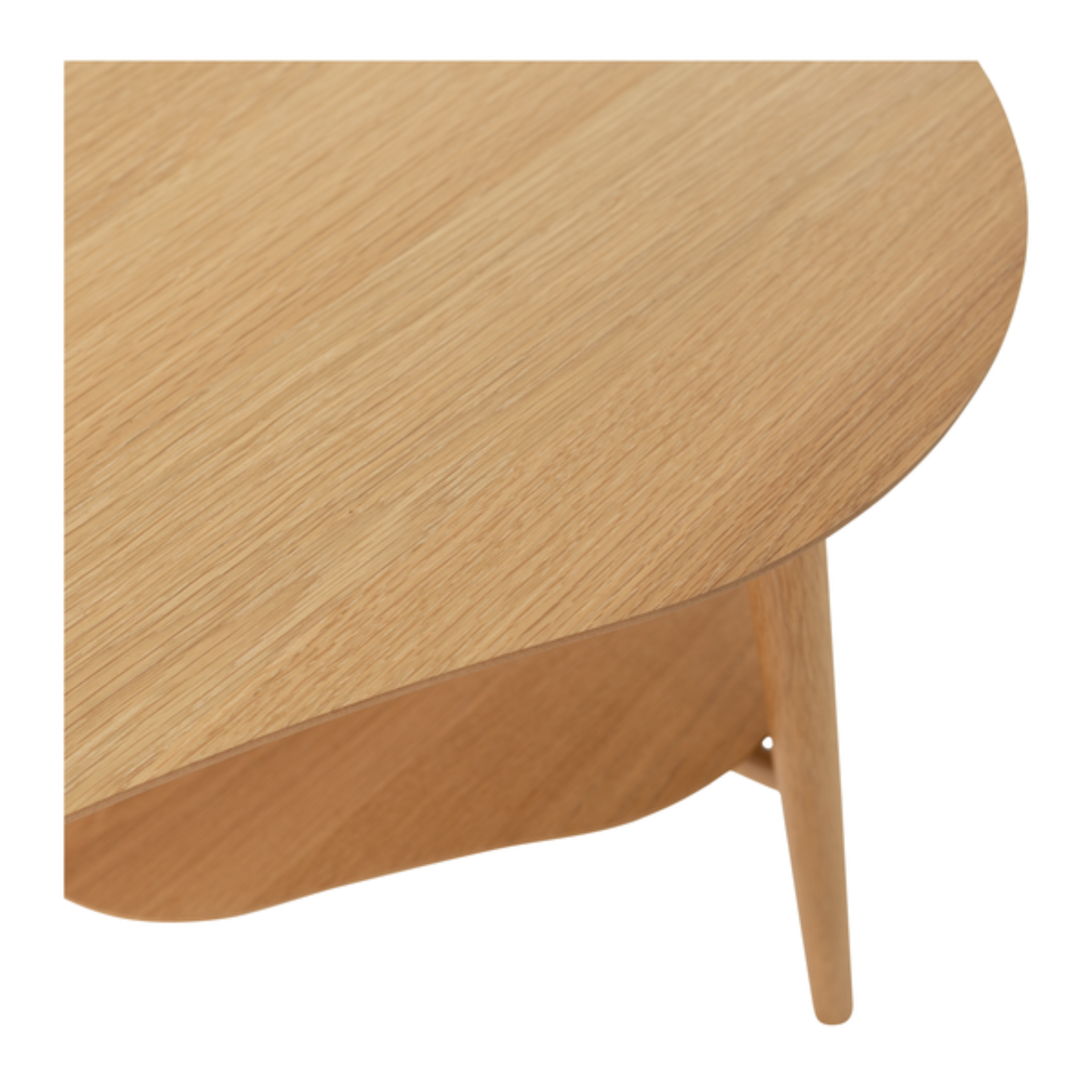 Oslo Coffee Table Shaped with Shelf