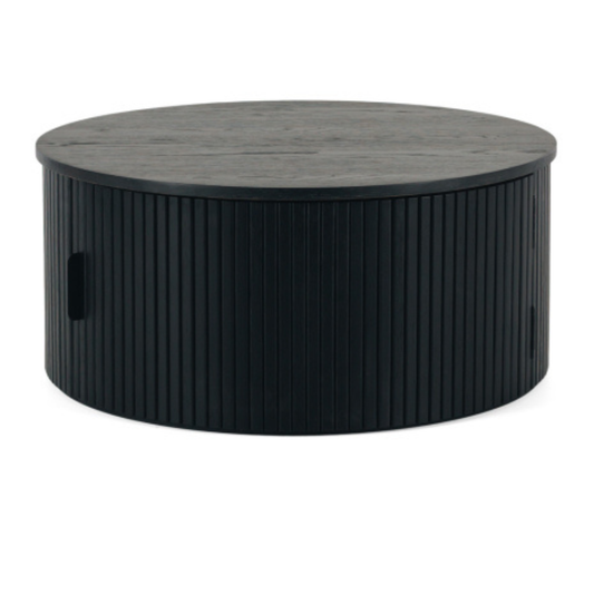 Palliser Round Coffee Table (Black Oak)