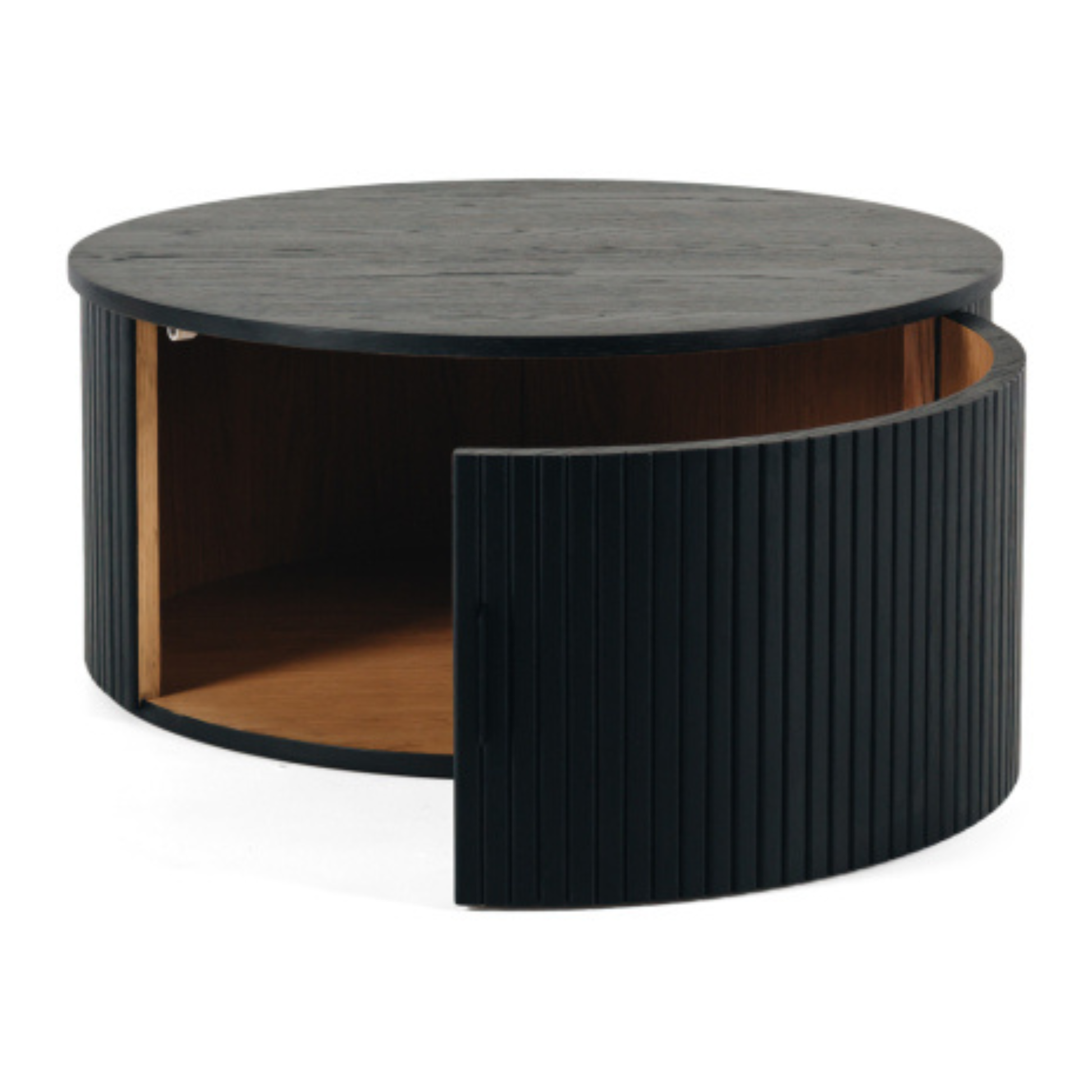 Palliser Round Coffee Table (Black Oak)