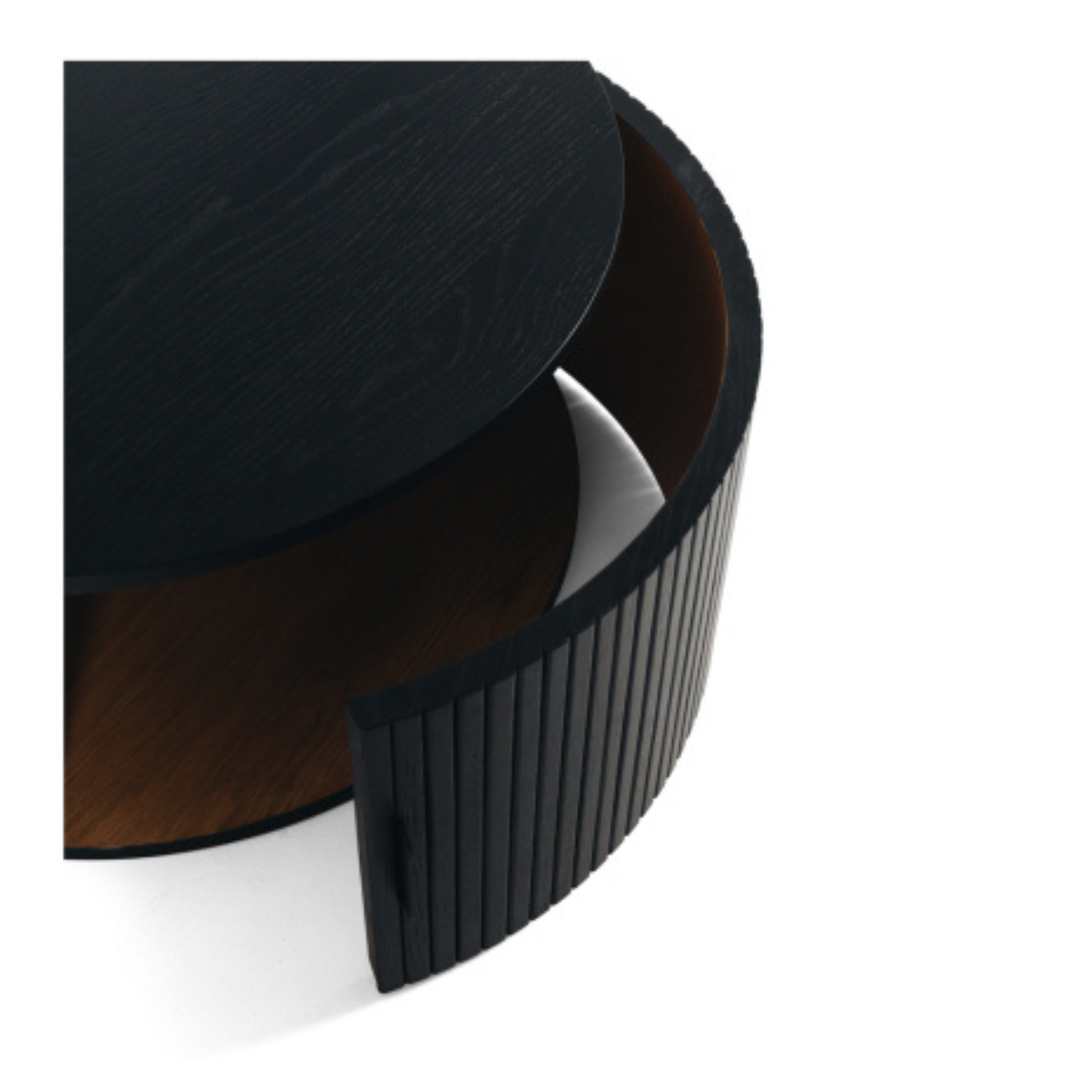 Palliser Round Coffee Table (Black Oak)