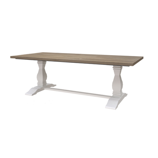 Parisian Dining Table 240 (double pedestal)
