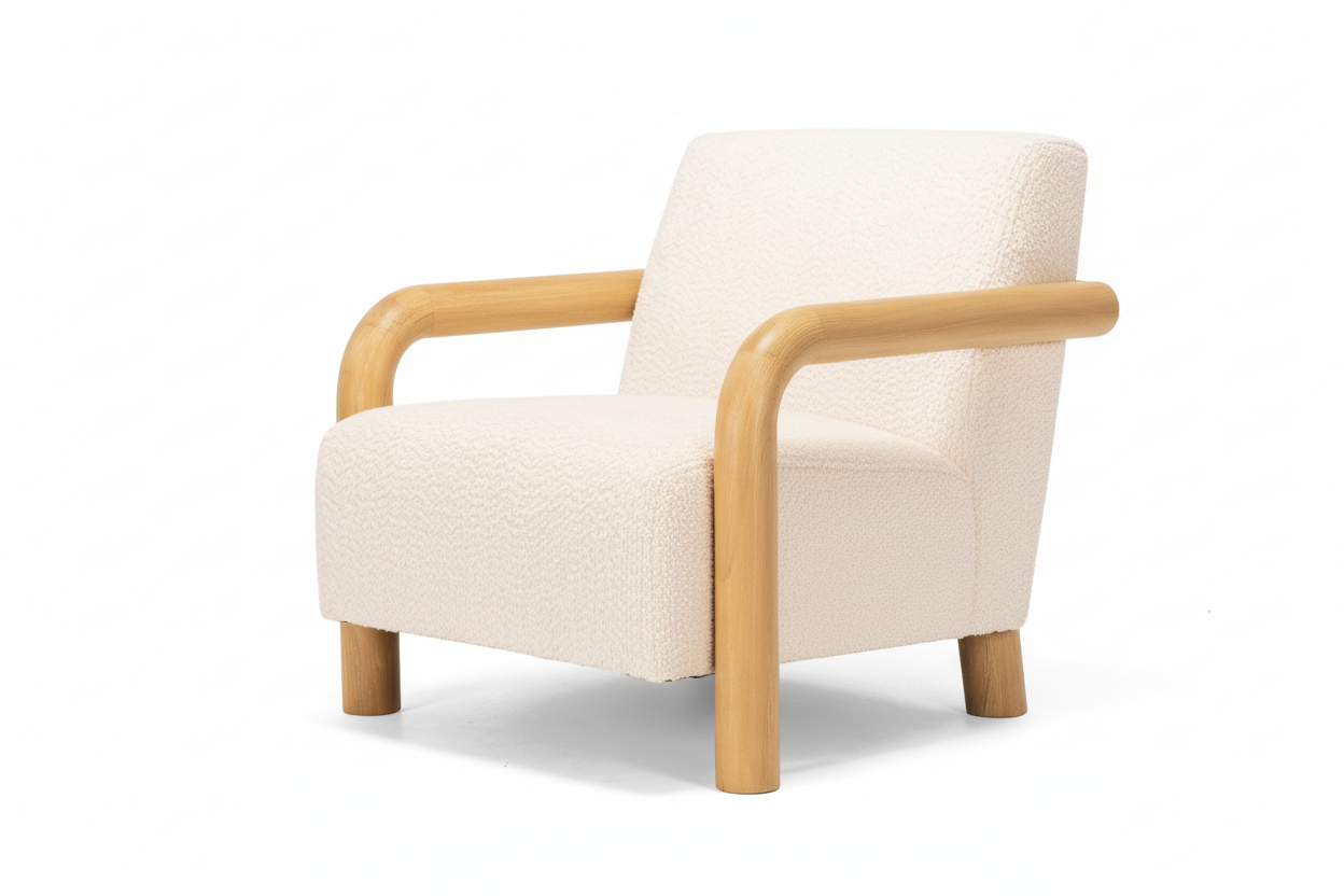 Post Armchair Cream