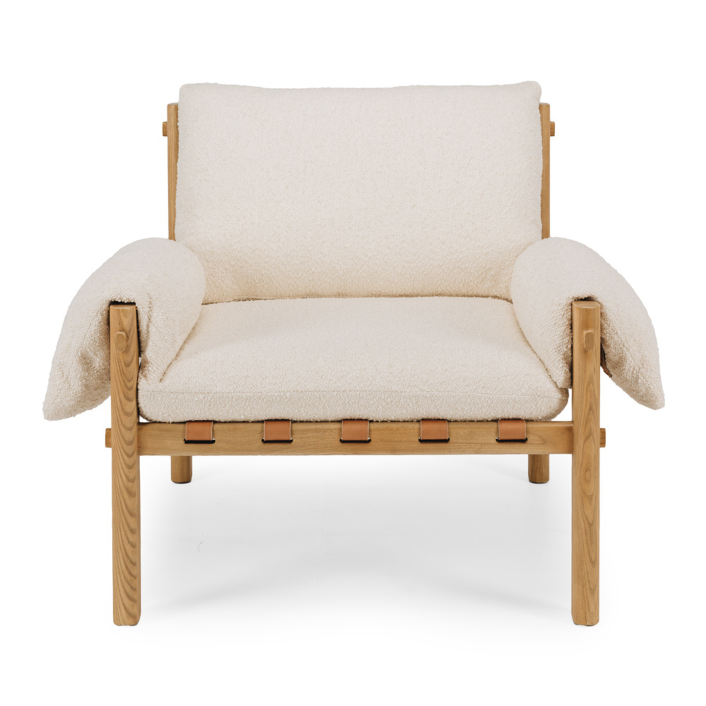 Retreat Armchair White Boucle
