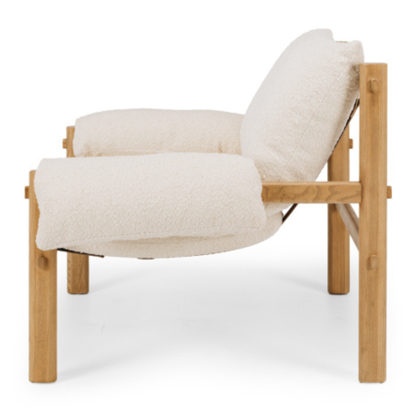 Retreat Armchair White Boucle