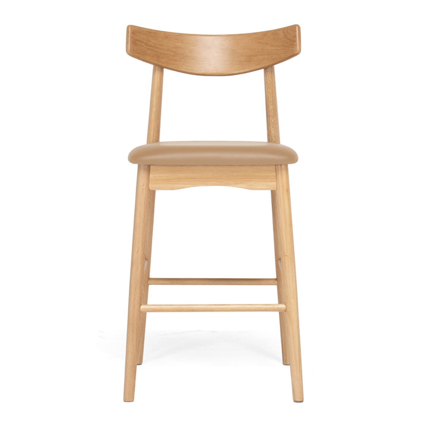 Wagner Barstool Natural Oak Tan PU