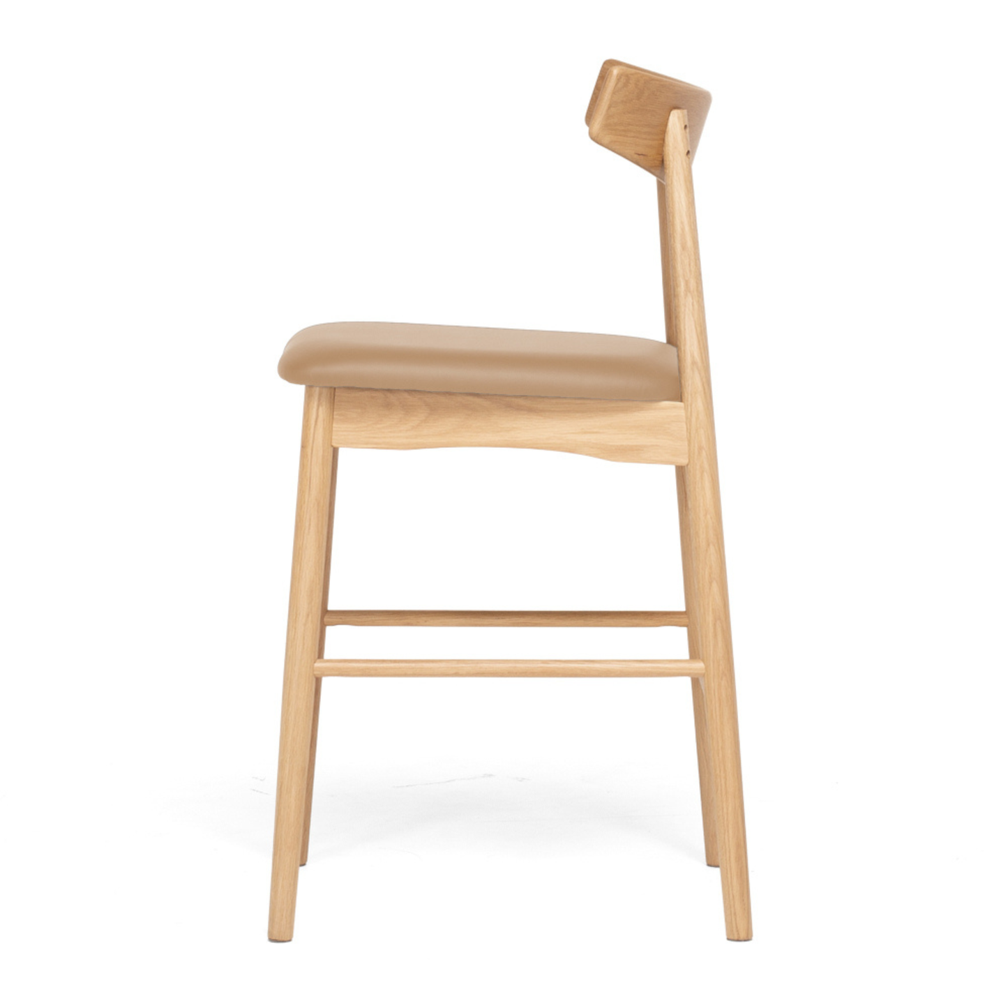 Wagner Barstool Natural Oak Tan PU