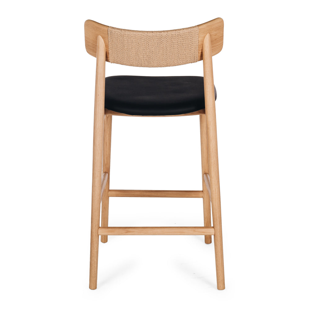 Niles Barstool Natural PU seat Back