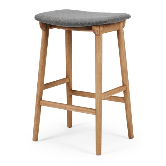 Niles Barstool Natural Fabric Seat