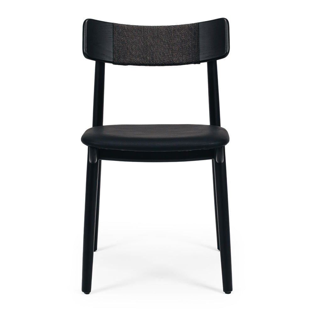 Niles Dining Chair Black Front 