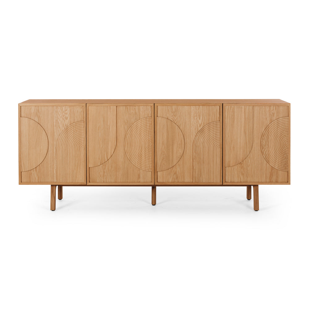 ARC Sideboard (Natural Oak) Front On 