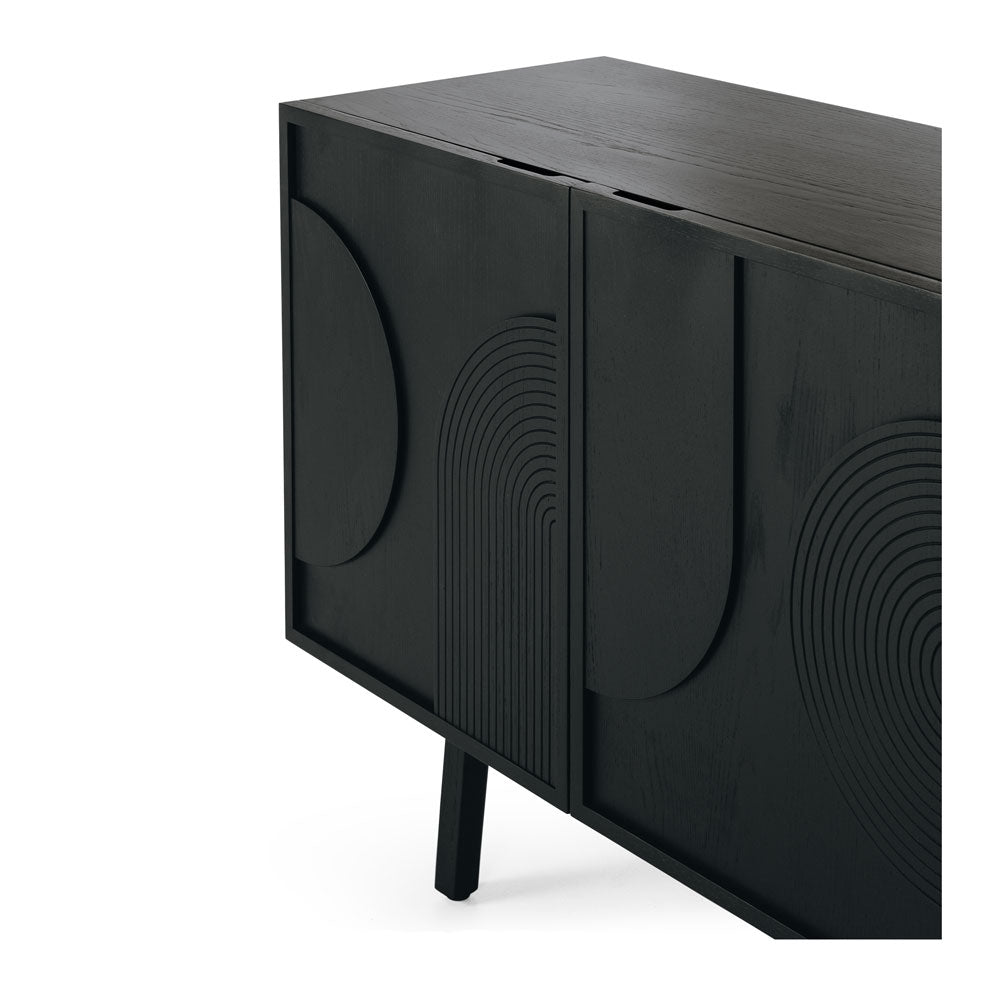 ARC Sideboard (Black Oak) Detail  - Furniture Direct 2U