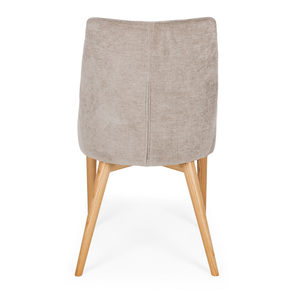 Eva Dining Chair Grey Mist Back