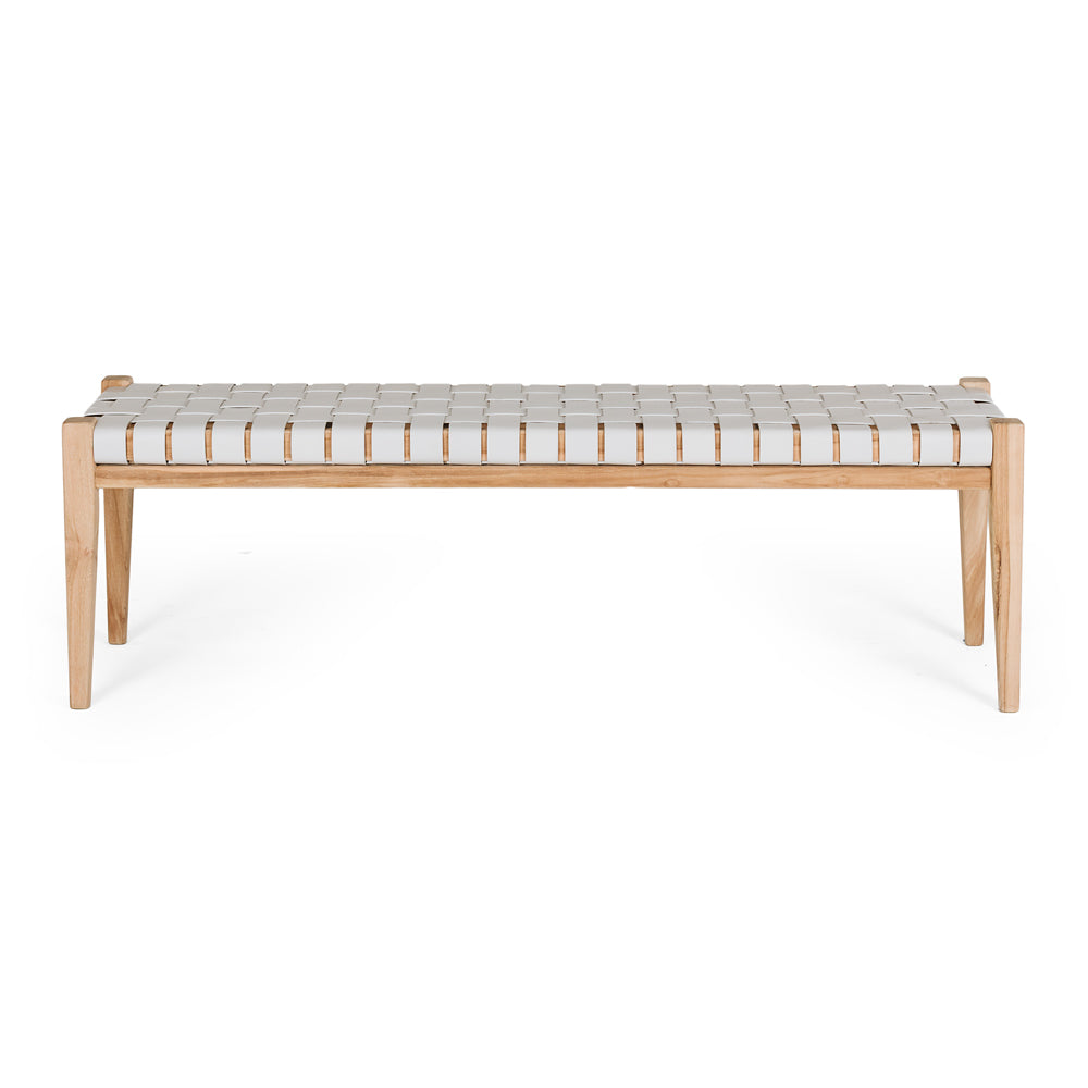Indo Woven Bench 150 Duck Egg
