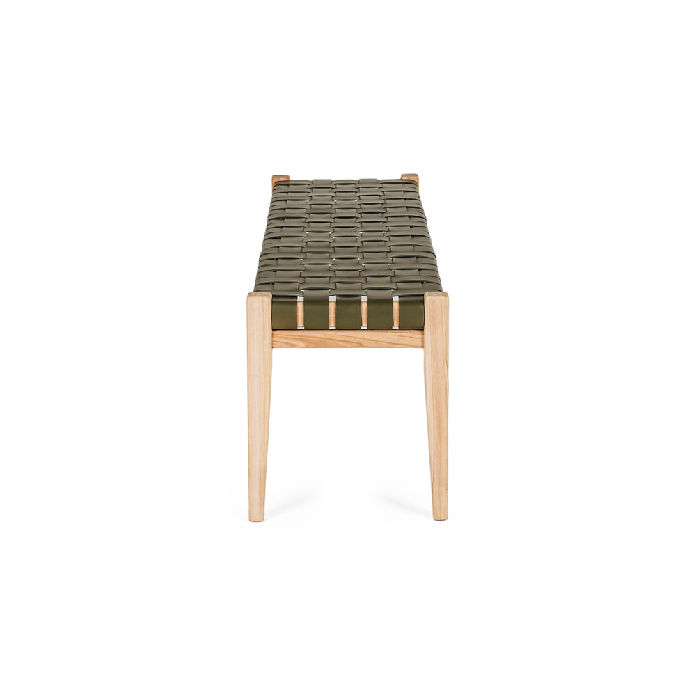 Indo Woven Bench 150 Olive
