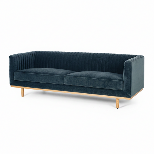Madison 3 Seater Blue Strata