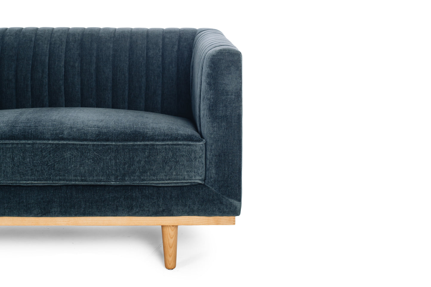 Madison 3 Seater Blue Strata Arm 