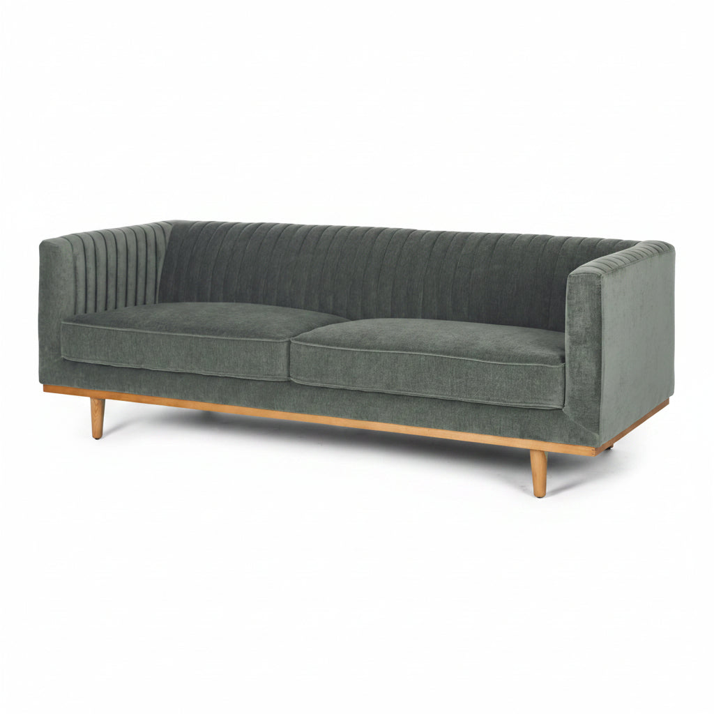 Madison 3 Seater Spruce Green Angle
