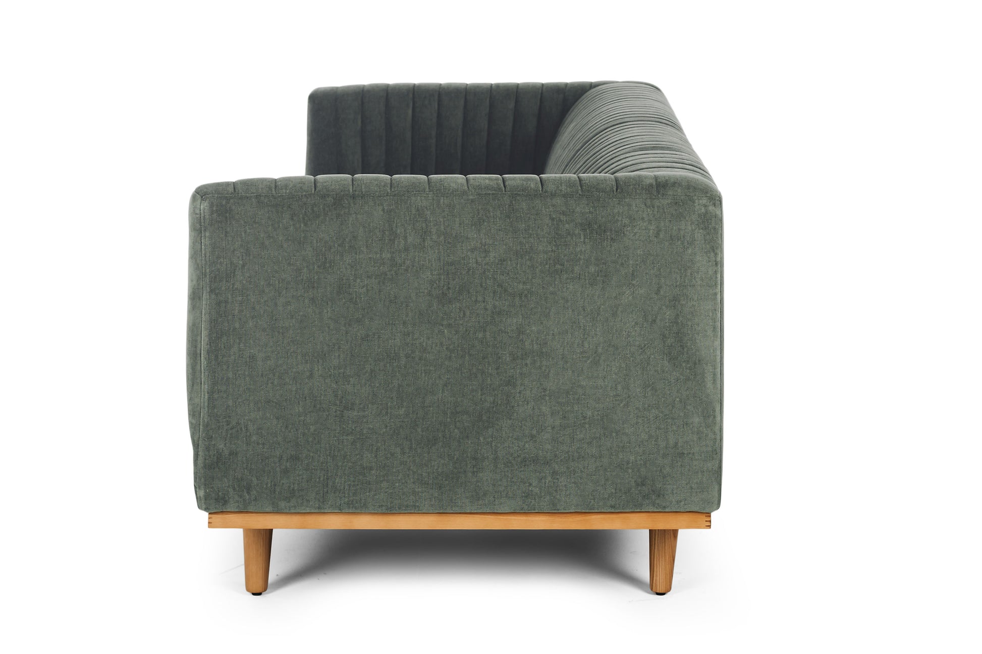 Madison 3 Seater Spruce Green Side On 